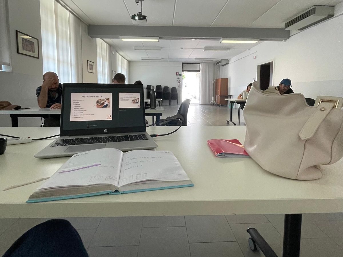 Aula durante un modulo sulle soft skills
